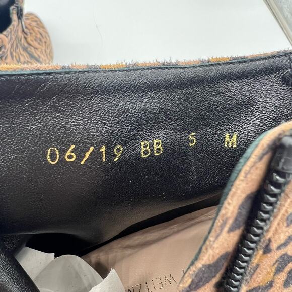 Stuart Weitzman Lofty Cheetah Print Ankle Boots Brown Black Womens Size 5 - Picture 13 of 14